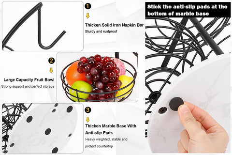 Livabber metal fruit and vegetable storage basket for organized kitchen prep.