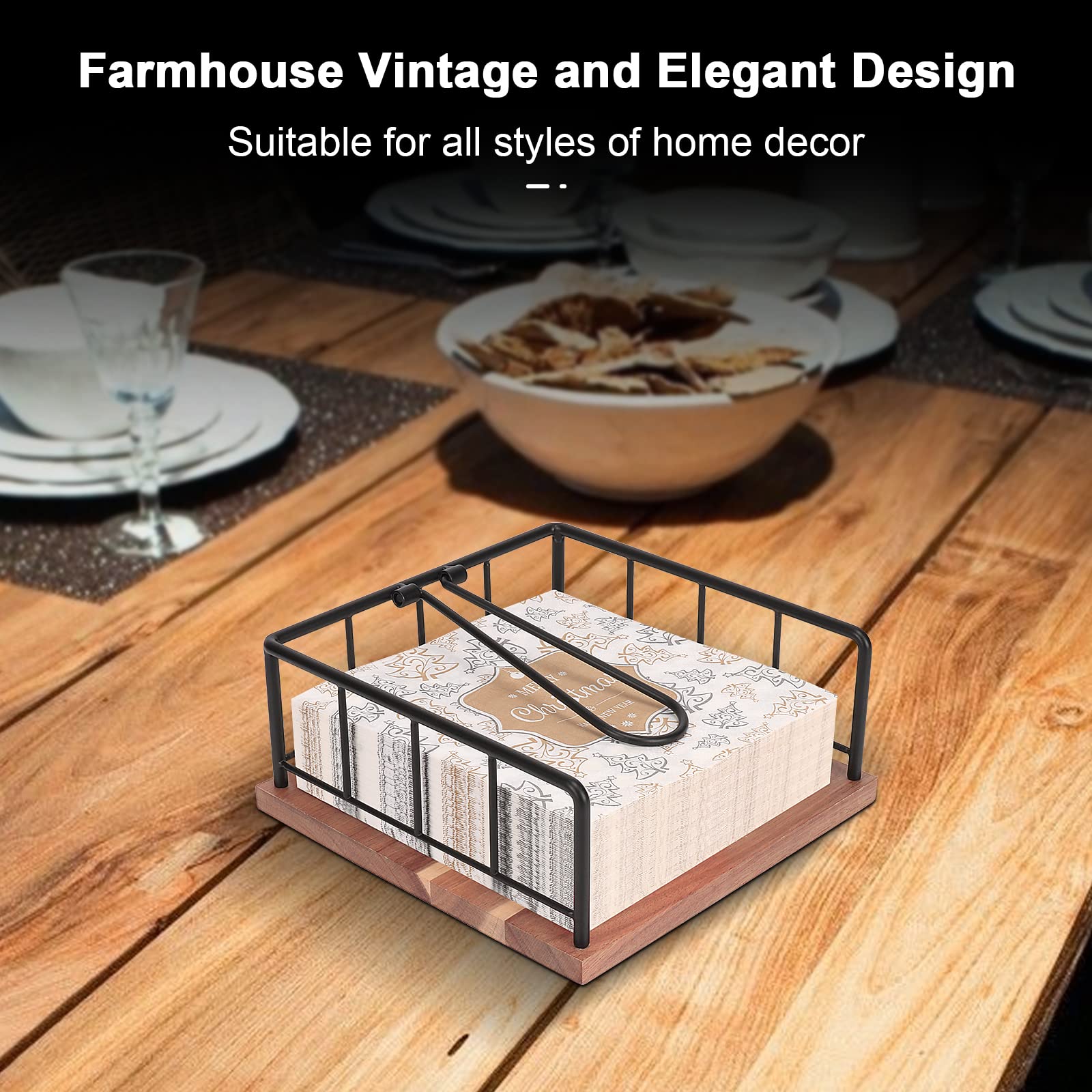 Livabber on kitchen counter demonstrates freestanding design for quick napkin access.