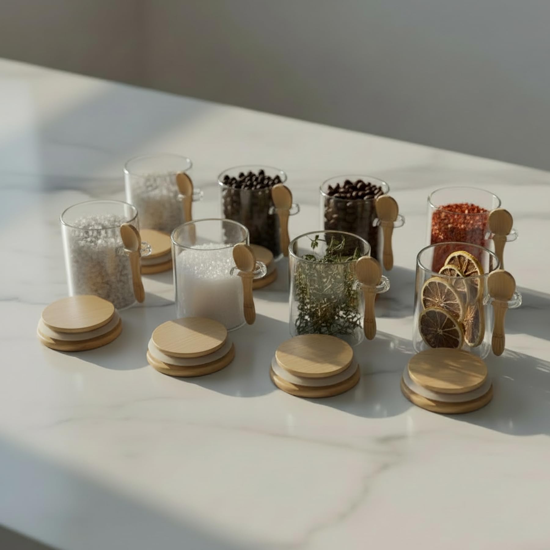 Livejun glass jar for versatile kitchen storage.