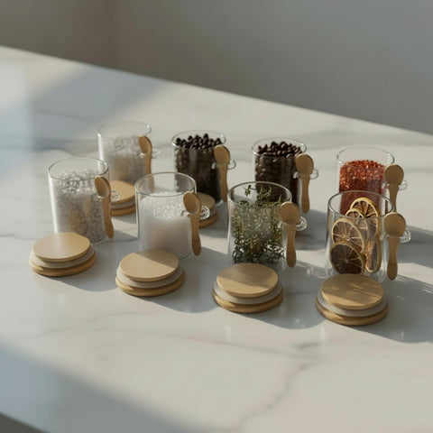 Livejun glass jar for versatile kitchen storage.