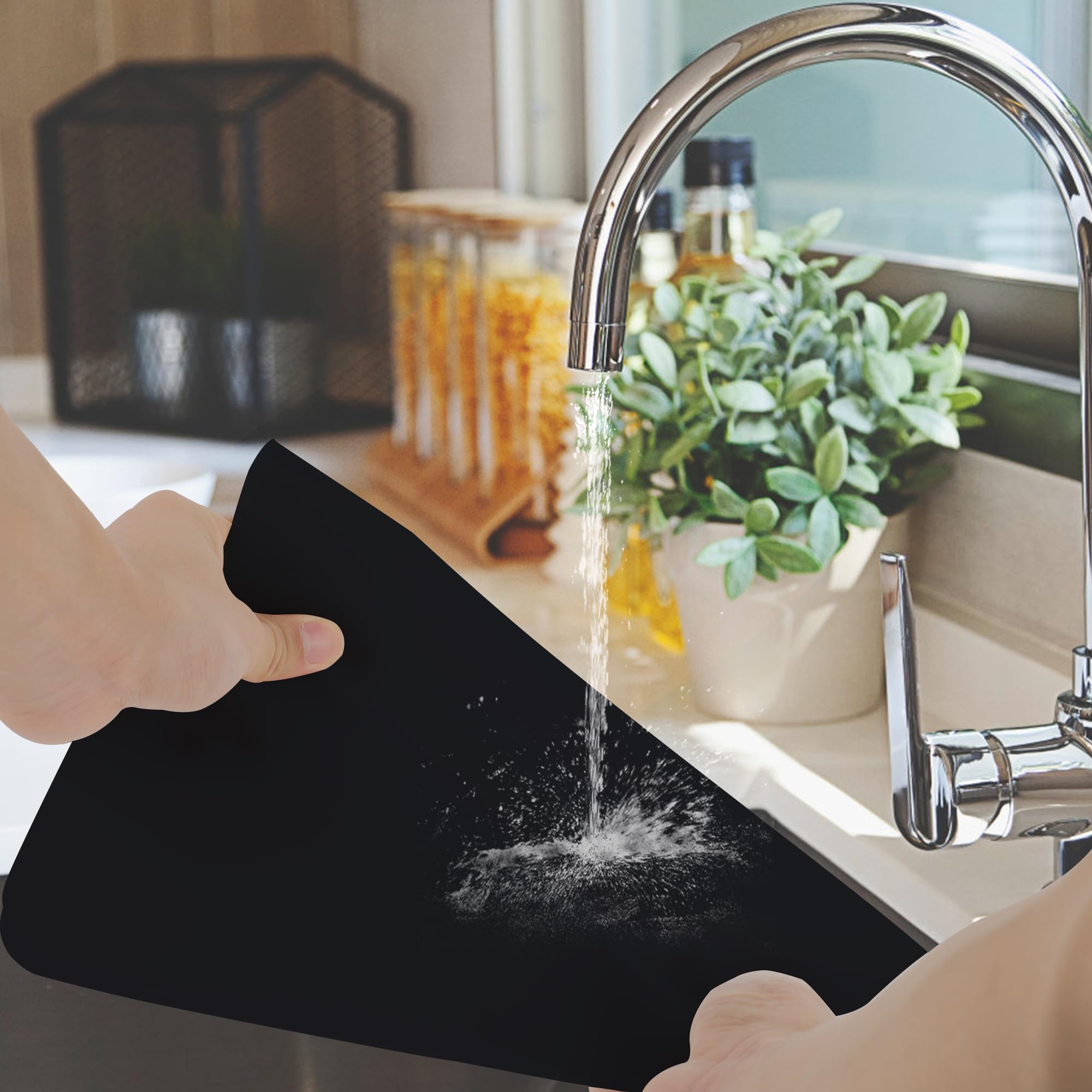 LIVEKOOQ trim-to-fit silicone mat, customizable for tabletops.