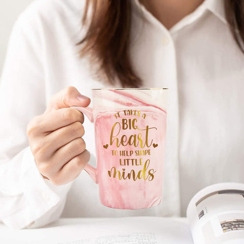 Livinges ceramic teacher mug with durable glaze for daily use.