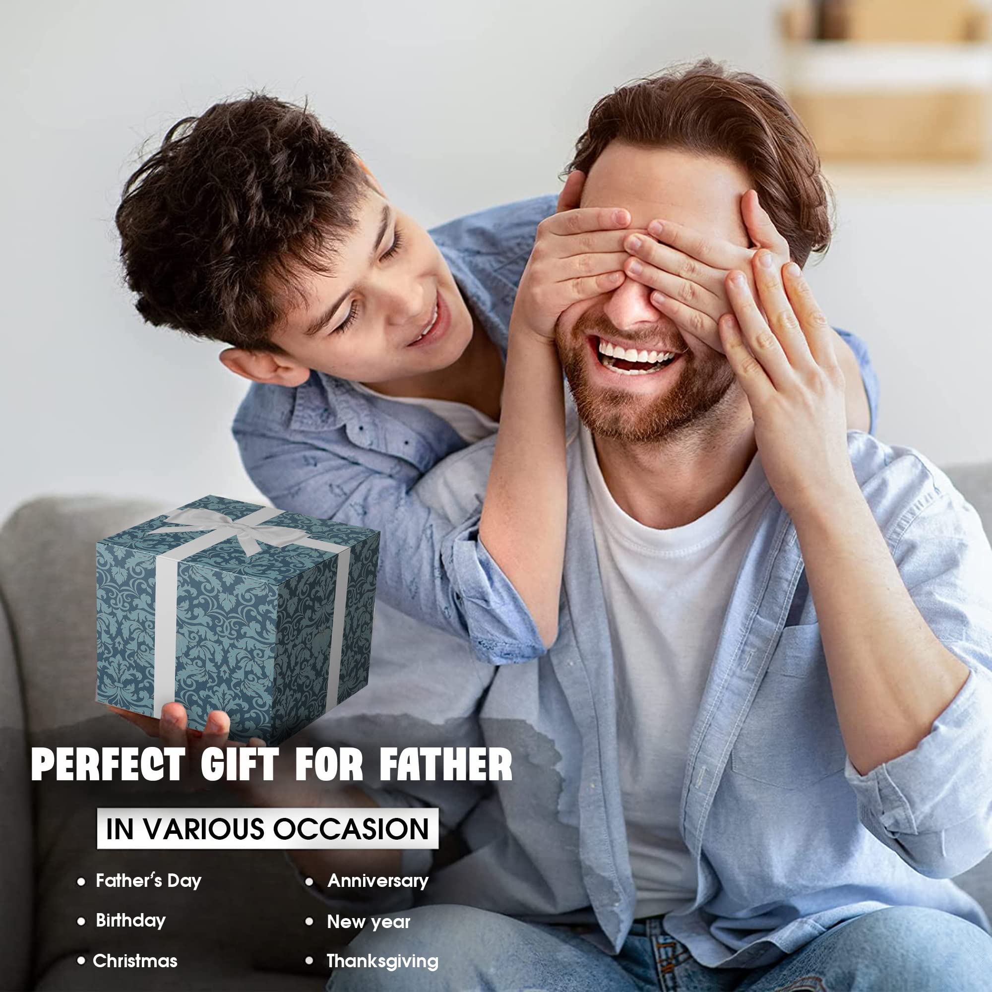 Livinges Papa mug double-wall insulation preserves temperature longer.