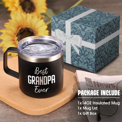 Livinges Papa coffee mug humorous design side for a cheerful sip.