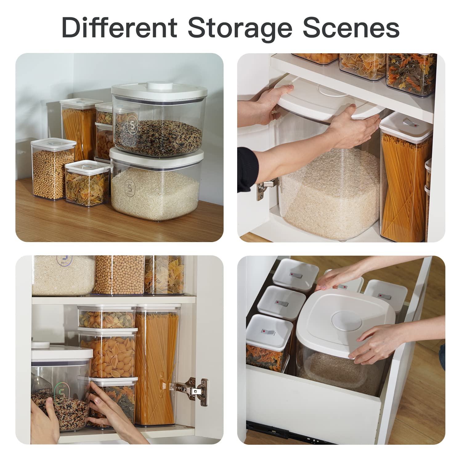 LivLab airtight push-button lid enables easy one-handed use