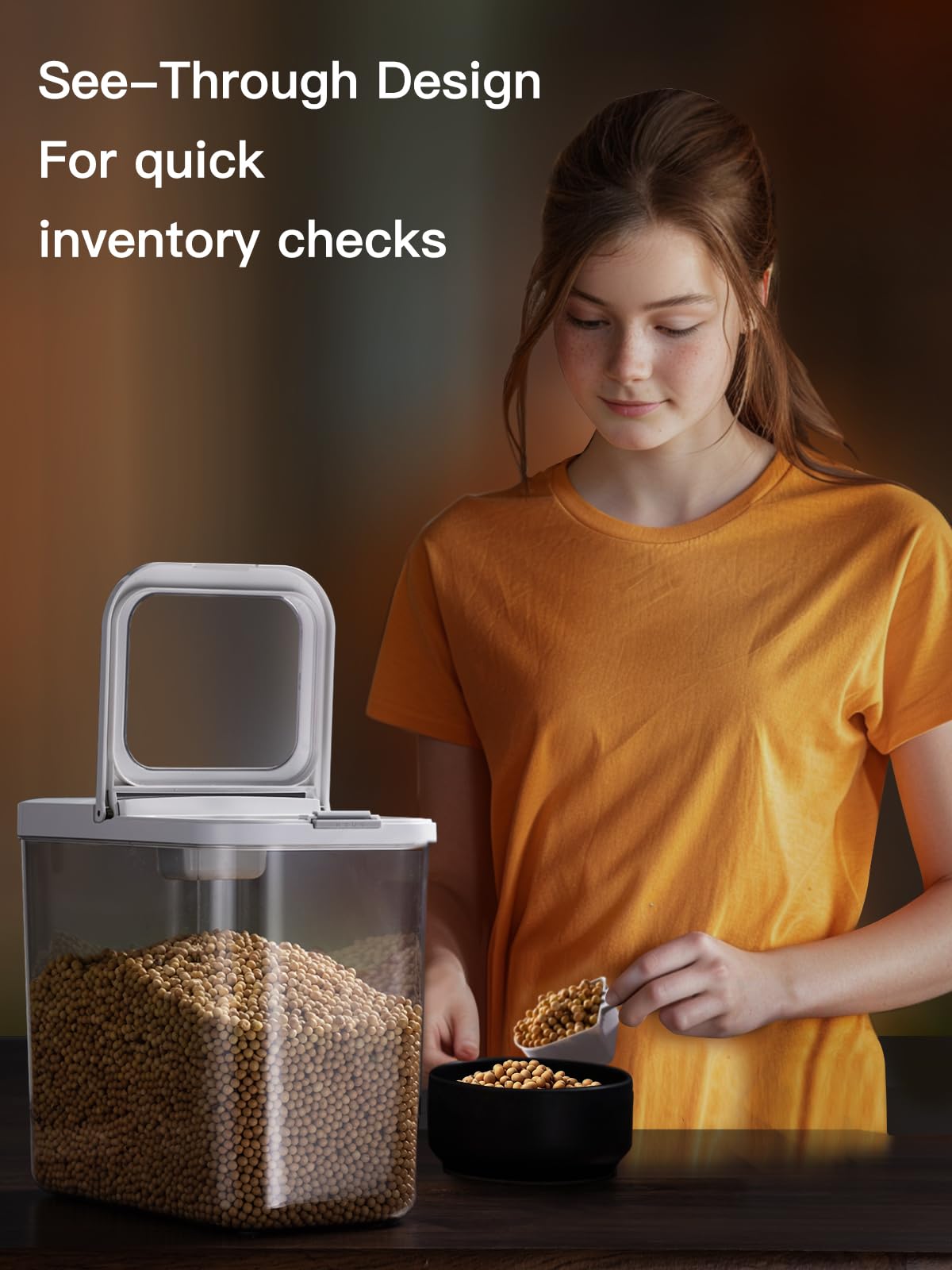 LivLab Mker one-hand access lid for quick, hands-full mornings