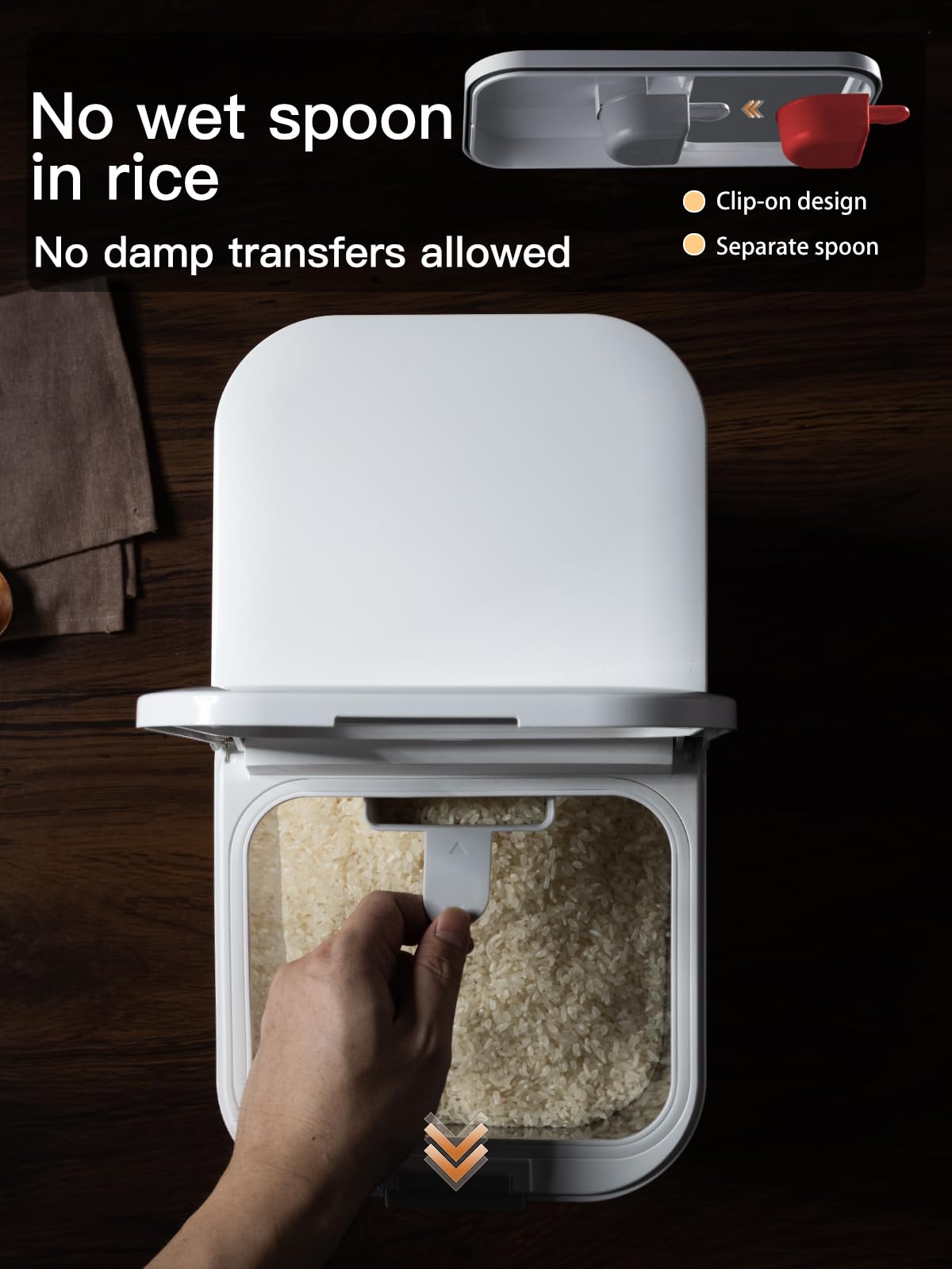 LivLab Mker transparent container aids inventory and organization