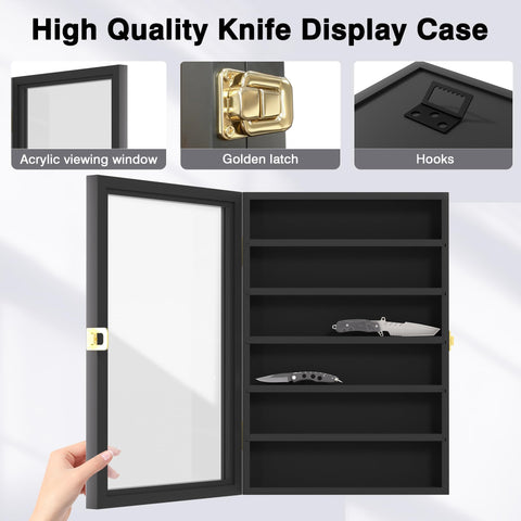 Livnhood display case back hooks enable easy wall mounting.