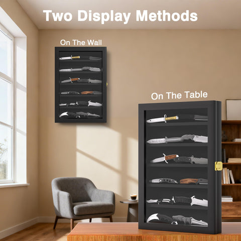 Livnhood premium materials ensure a sturdy, durable knife display.