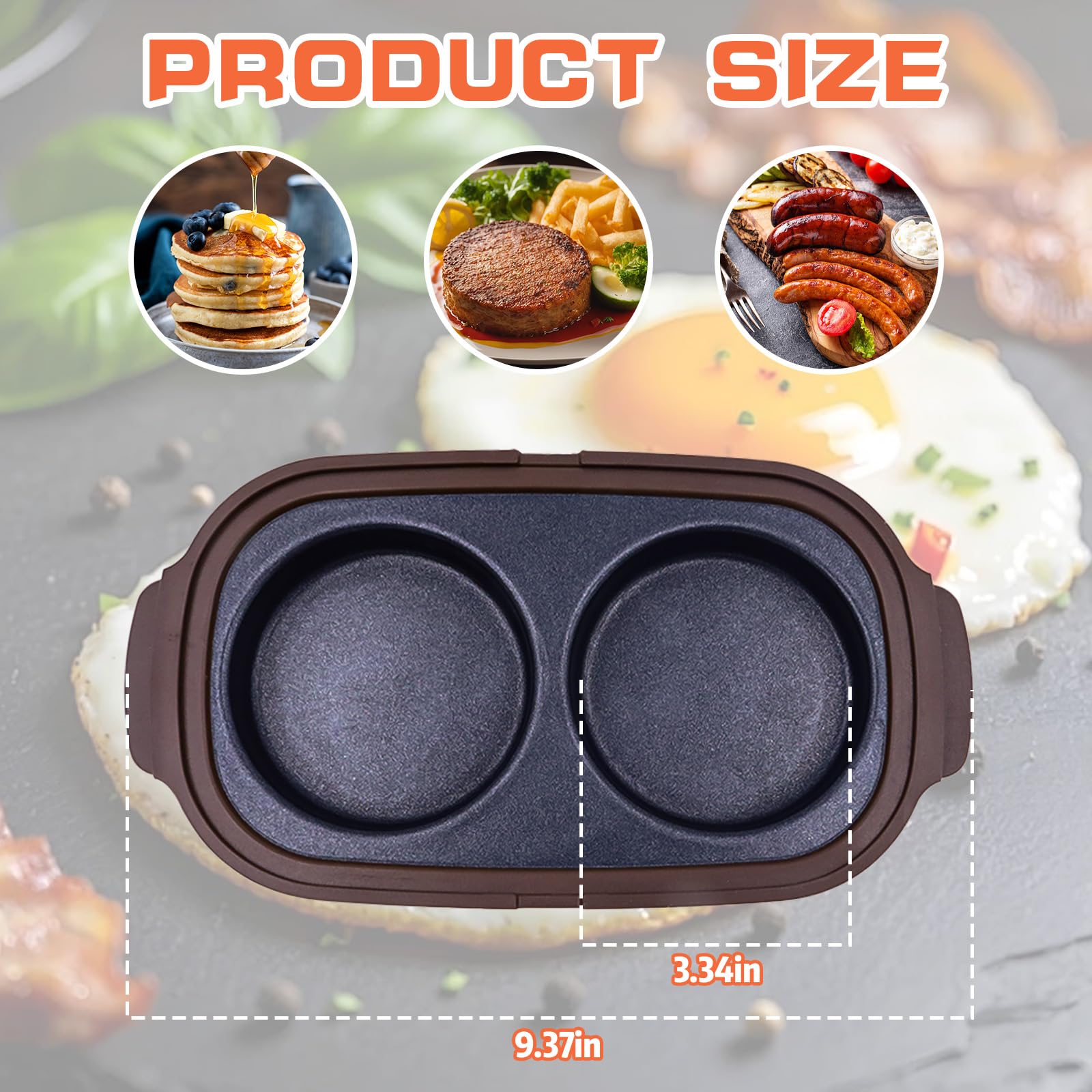 Livoanah red dual-chamber egg cooker ideal for eggs and sides