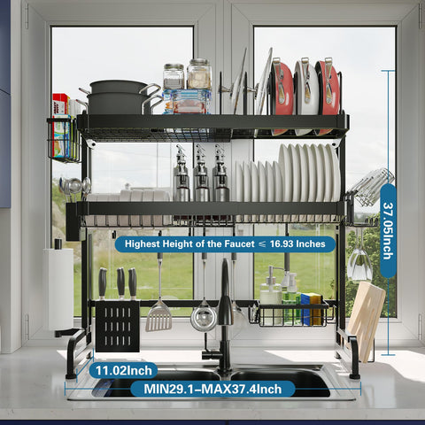 LIVOD built-in paper towel and cup holders reduce surface clutter.