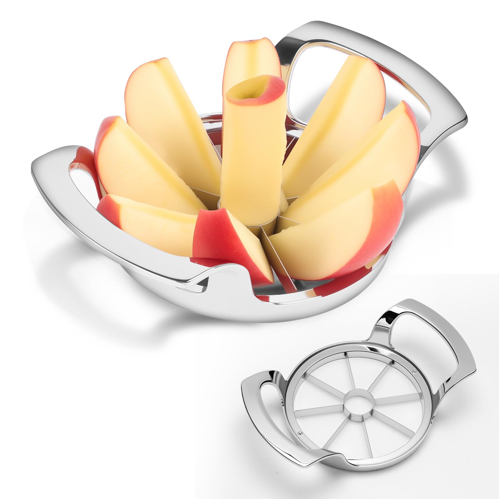 LIVSGNISTA Apple Slicer with 8 blades for quick, uniform slices.