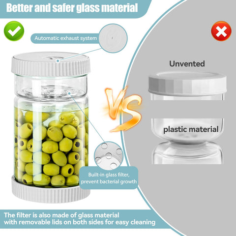 LIVSGNISTA glass filter net built in traps sediment and avoids odors.