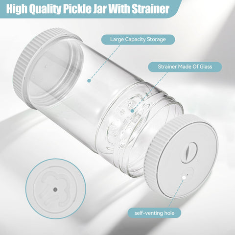 LIVSGNISTA safety materials: borosilicate glass body with food-grade lid.