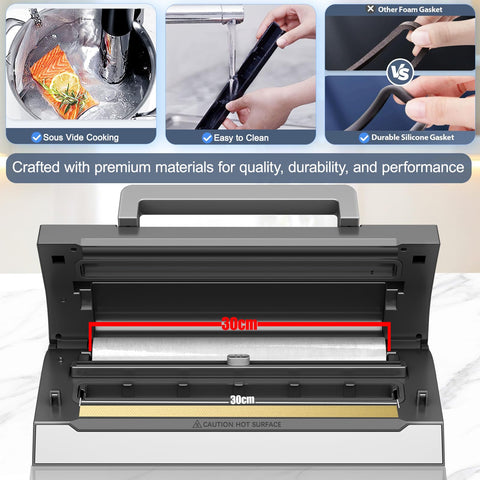 LIWUNON locking handle ensures secure operation during sealing
