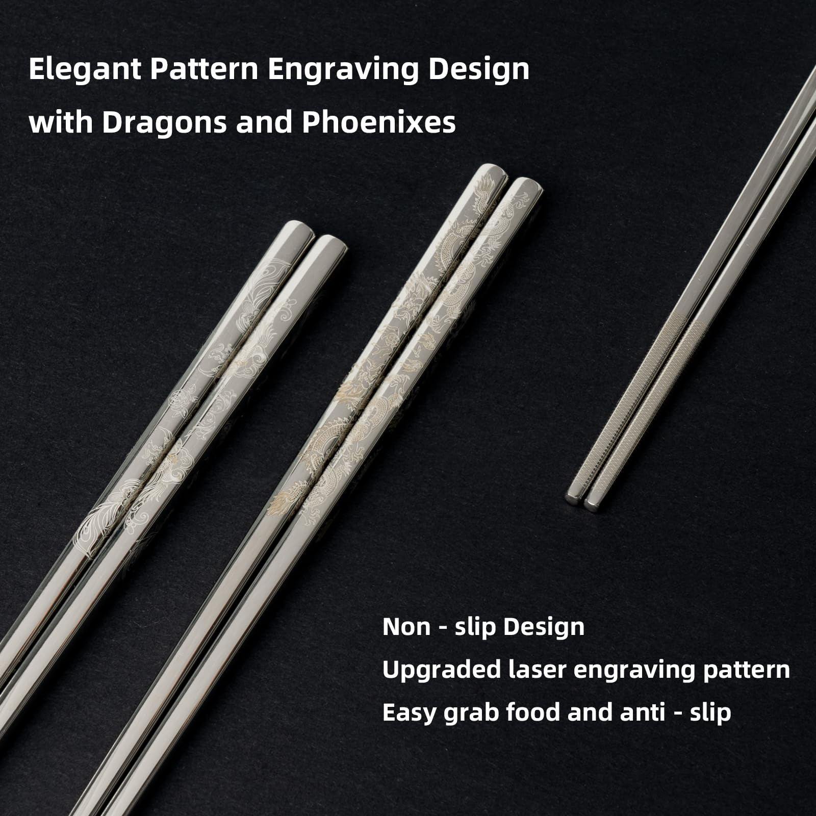 Lixtongr dragon-phoenix engraving detail enhances aesthetics and grip.