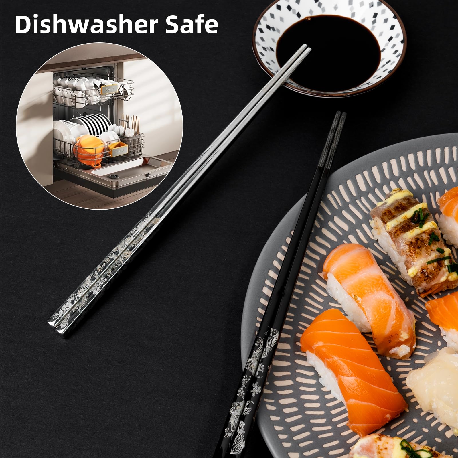 Lixtongr one-piece construction is dishwasher safe and rust-resistant.