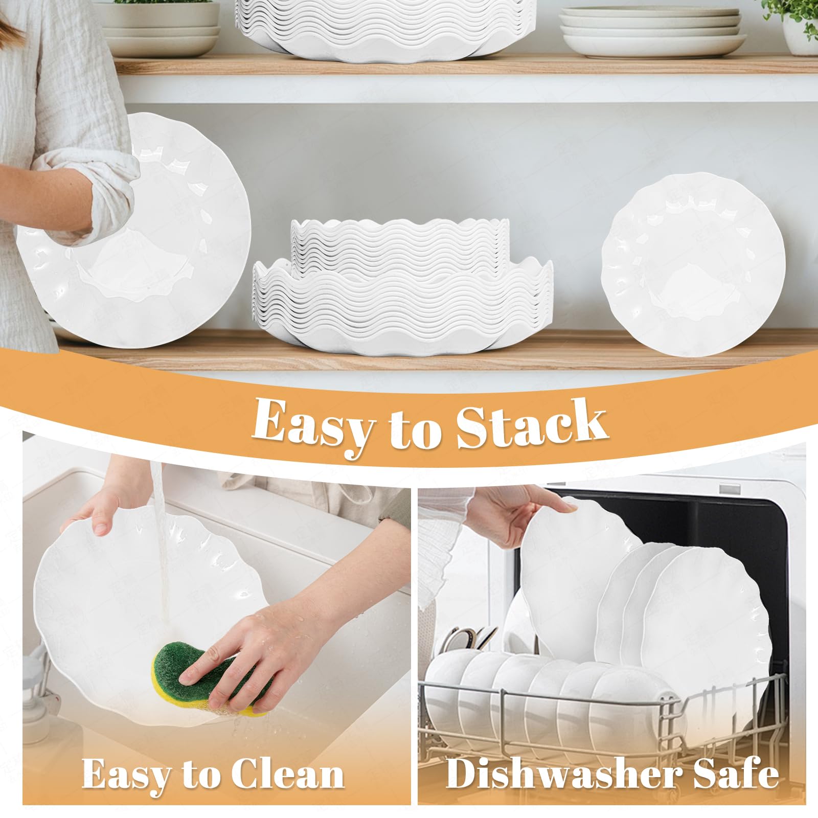 LIYH dishwasher-safe plates simplify post-event cleanup.