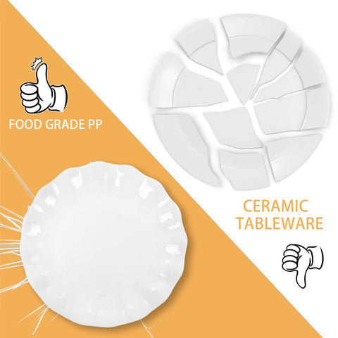 LIYH portable picnic plates set for outdoor meals.
