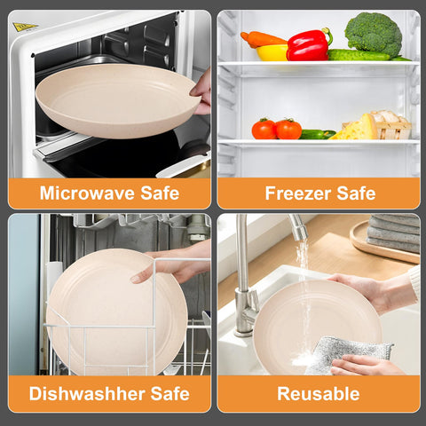 LIYH beige wheat-straw cups for beverages on camping trips