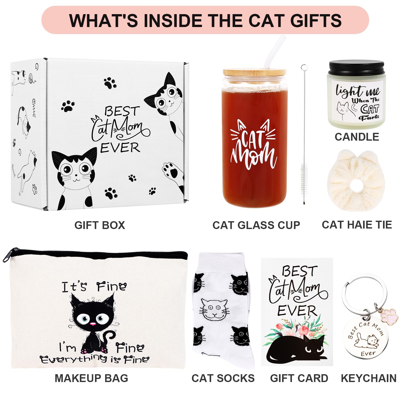 LiYiQ soy wax candle with cat design for a cozy ambience.