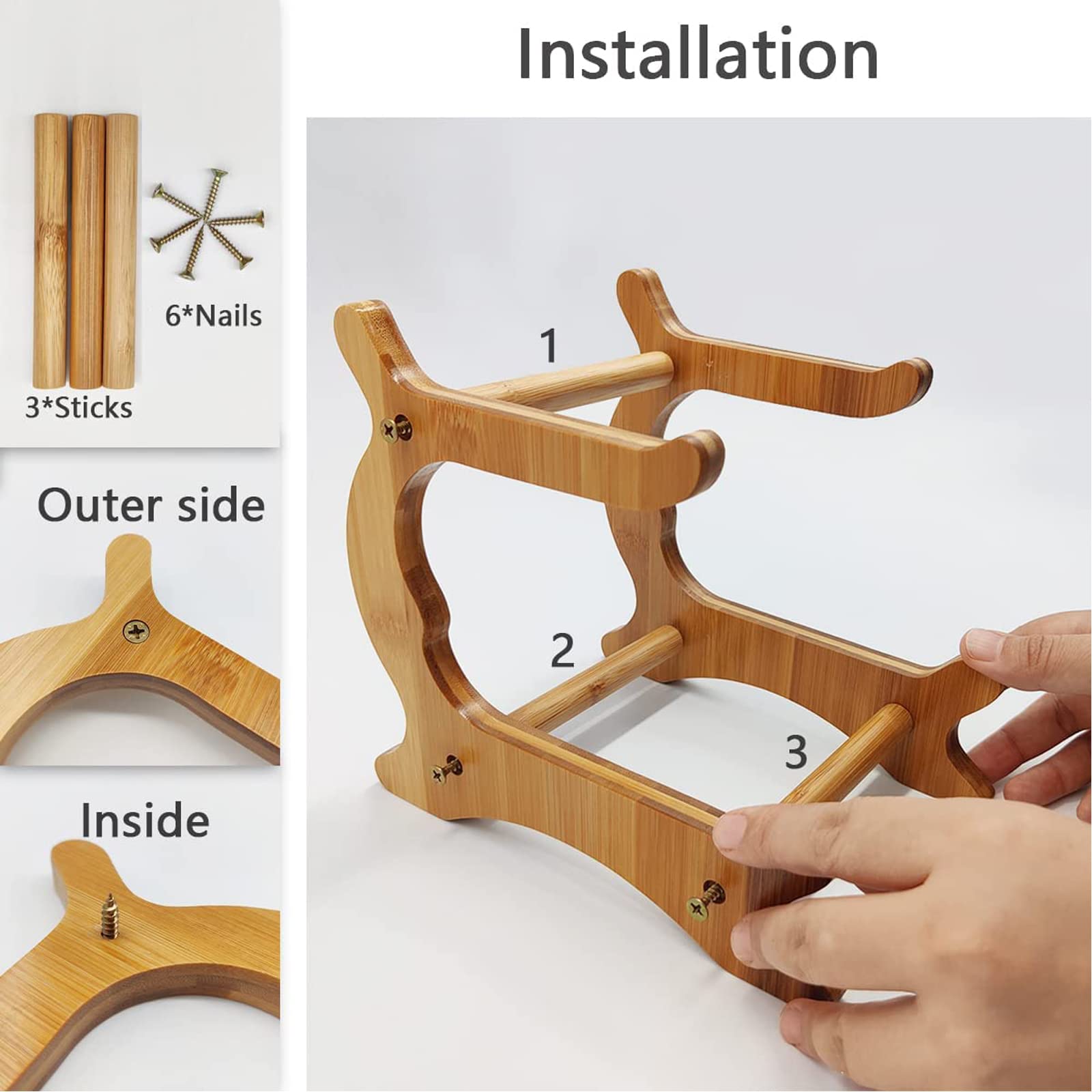 Liywall versatile tray rack holds fruit, vegetables, snacks, and desserts.