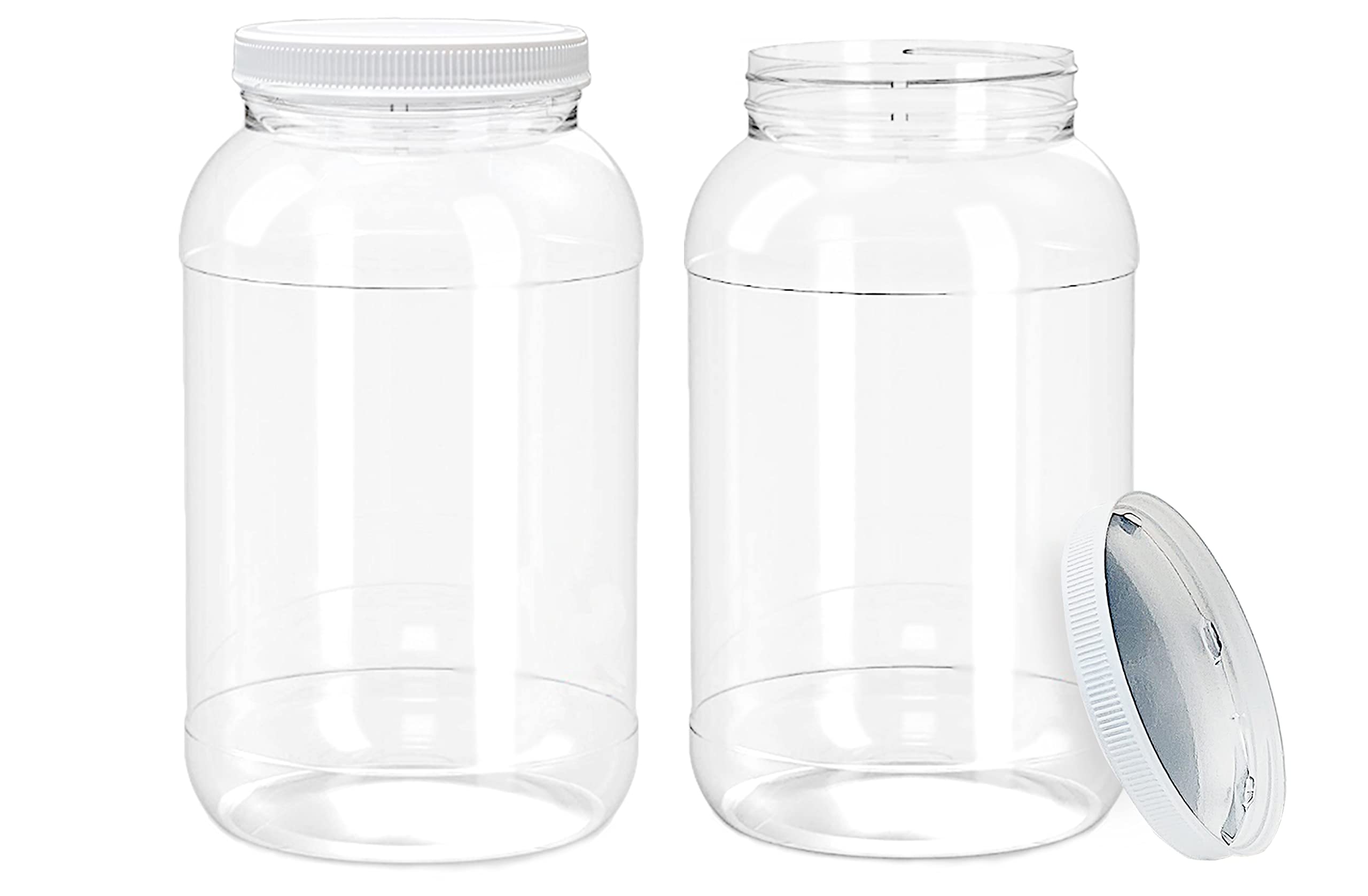 ljdeals 1-gallon clear jar with wide mouth enhances labeling and product visibility