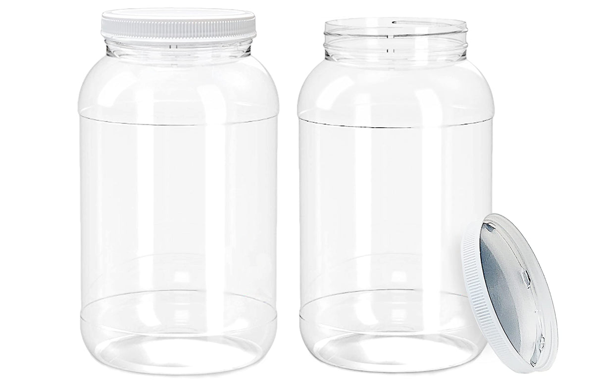 ljdeals 1-gallon clear jar with wide mouth enhances labeling and product visibility