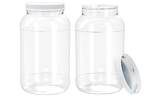 ljdeals 1-gallon clear jar with wide mouth enhances labeling and product visibility