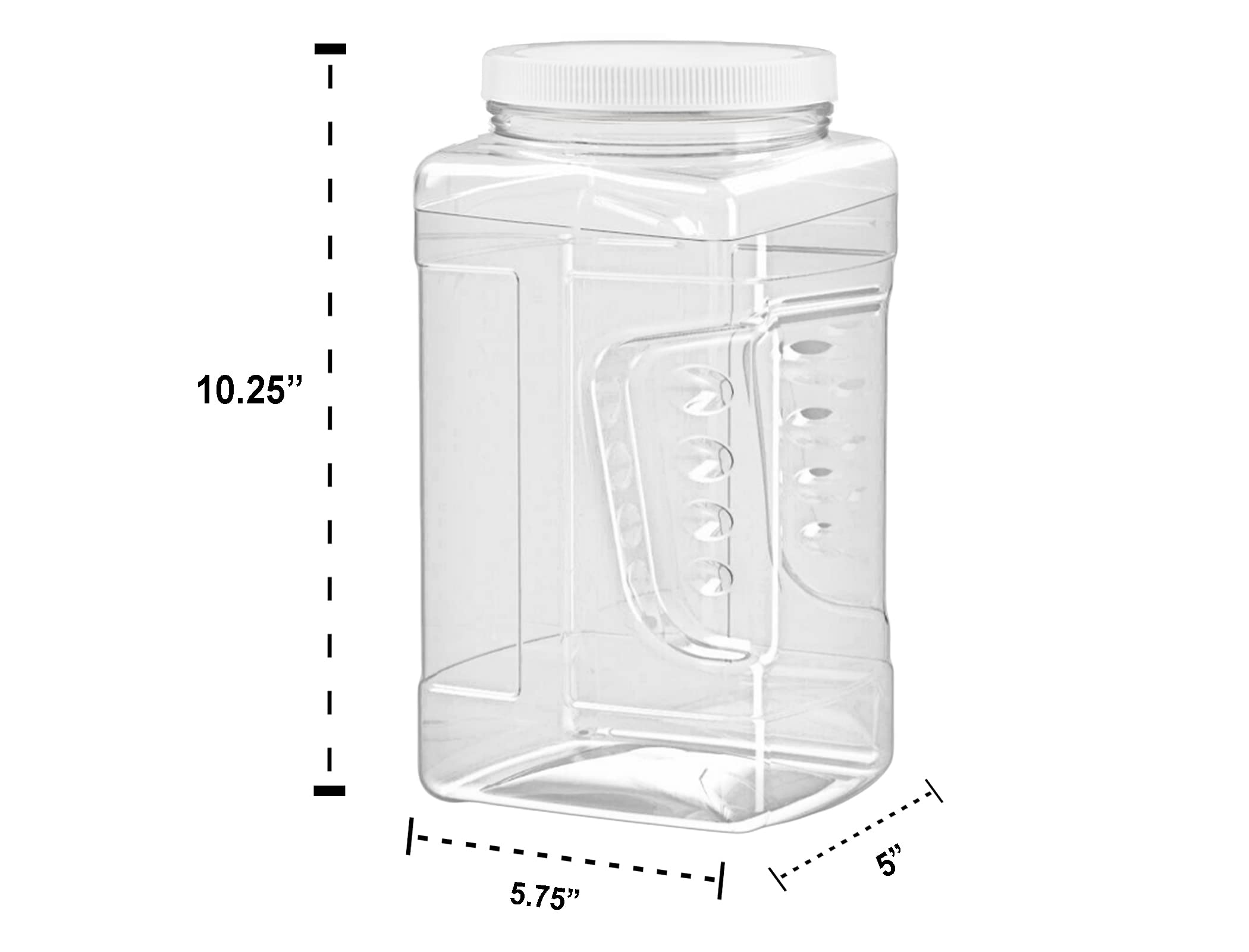 ljdeals BPA-free PET plastic jar made in USA for safe food storage