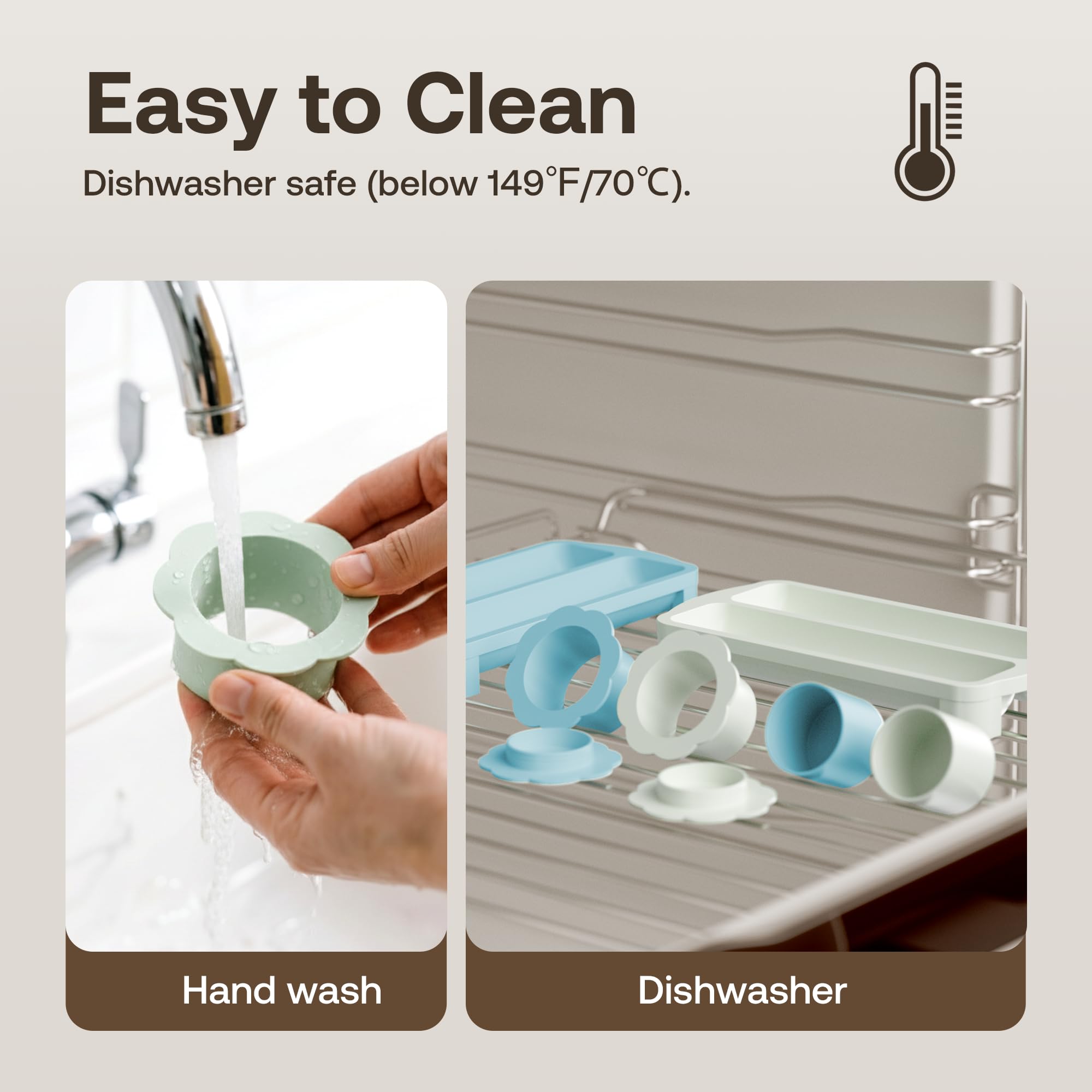 Ljrswda dishwasher-friendly tools simplify cleanup after gatherings.
