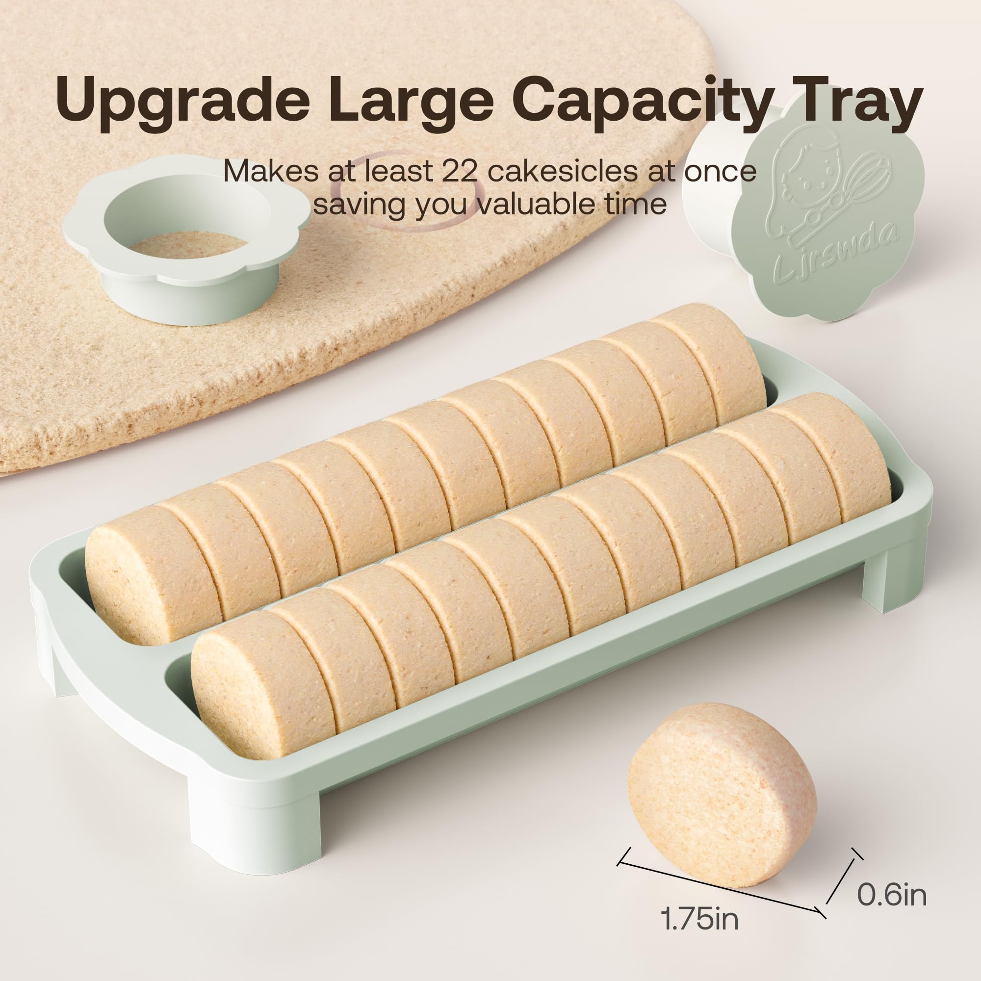 Ljrswda round mold 1.75-inch ensures even sizing and smooth release.