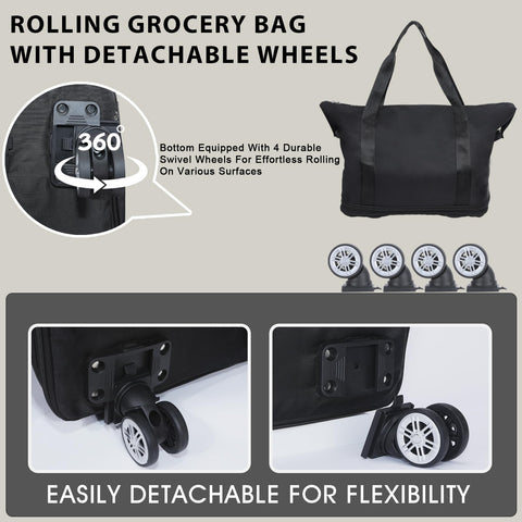 LKbeuuu wheels enable smooth turning through crowded aisles
