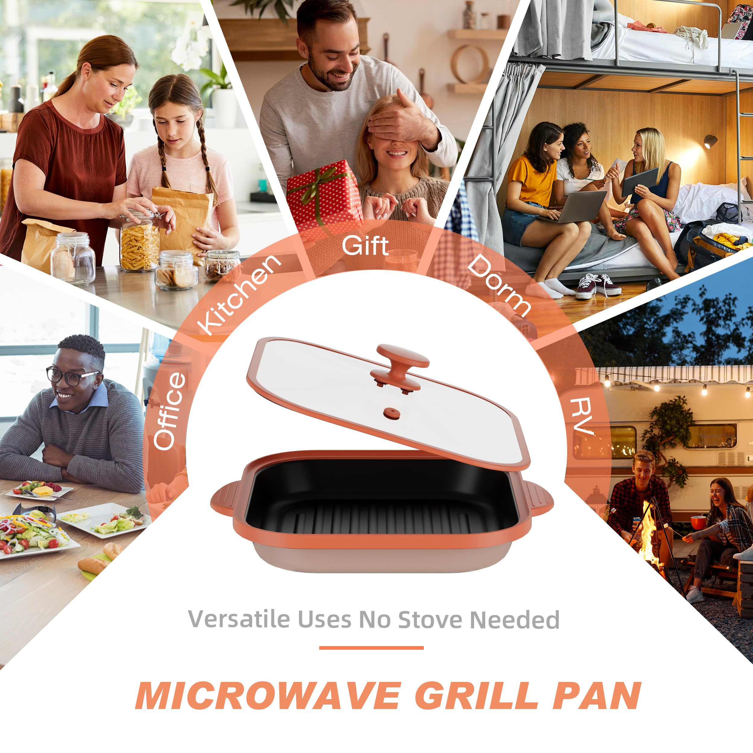 Lkicwah crisping feature helps evenly brown foods in minutes.