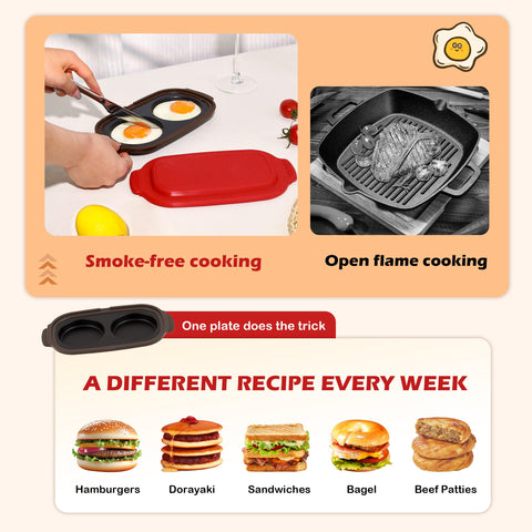 Lkicwah egg poacher and fryer in action for versatile meals