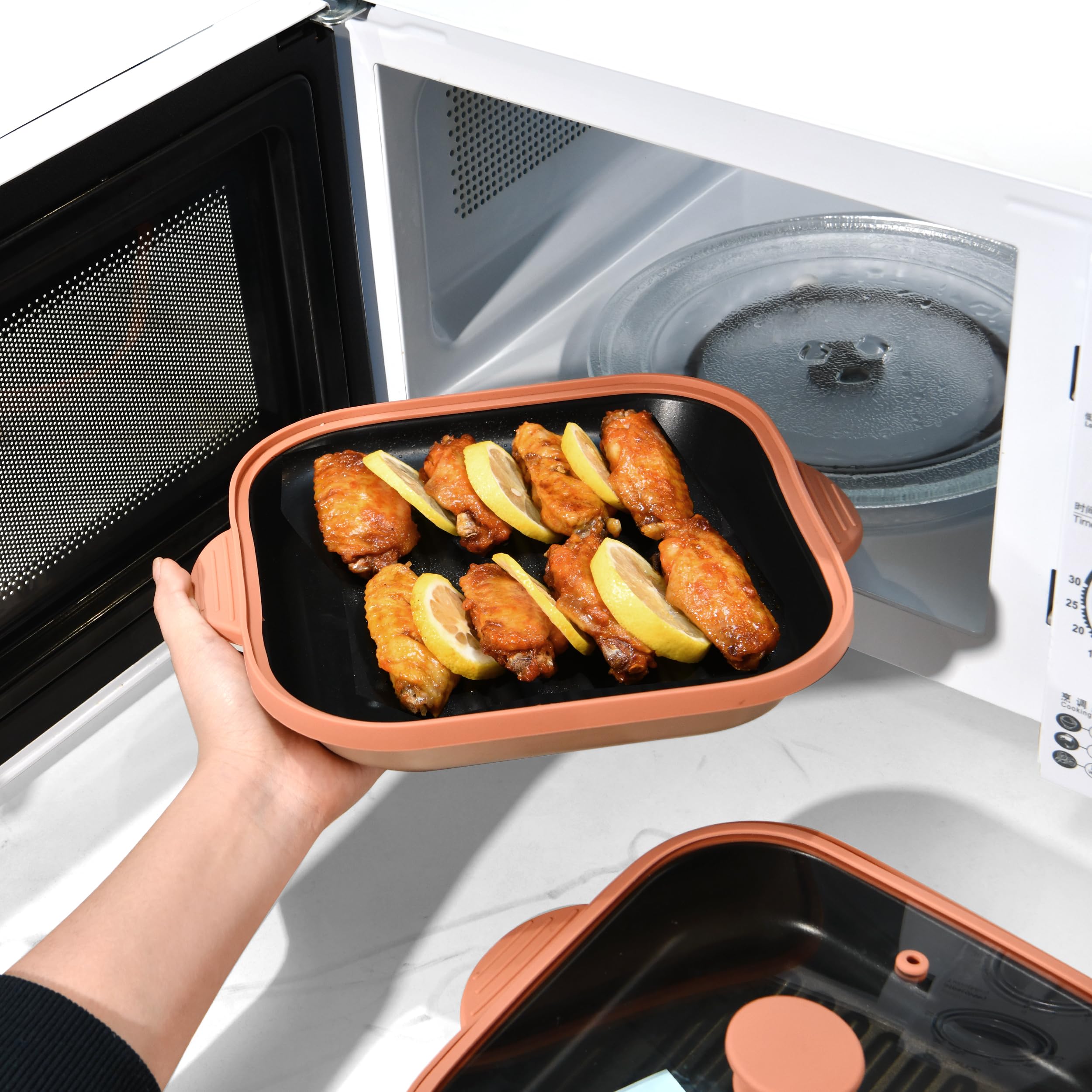 Lkicwah food-grade silicone and non-stick surface enable safe, easy cooking.