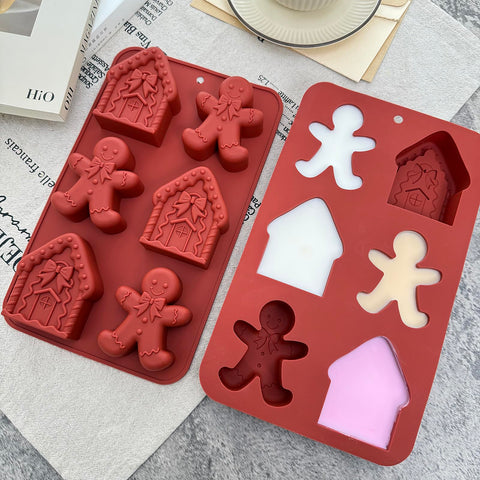 LLchunyun Christmas mold 2-pack showing two playful shapes.