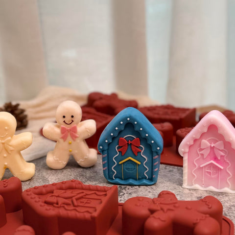 LLchunyun gingerbread man silicone mold for detailed dessert shapes.