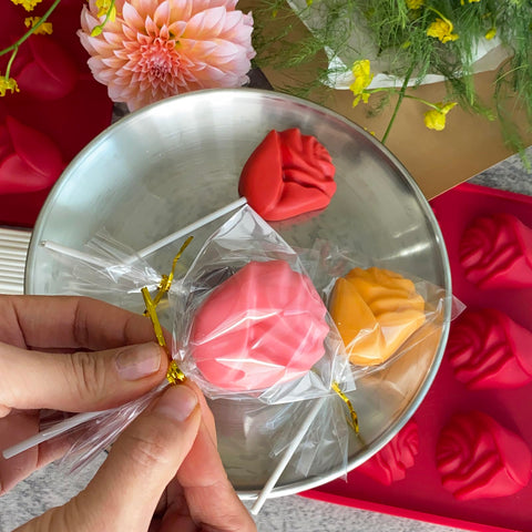 LLchunyun heat safe rose molds withstand freezing to baking