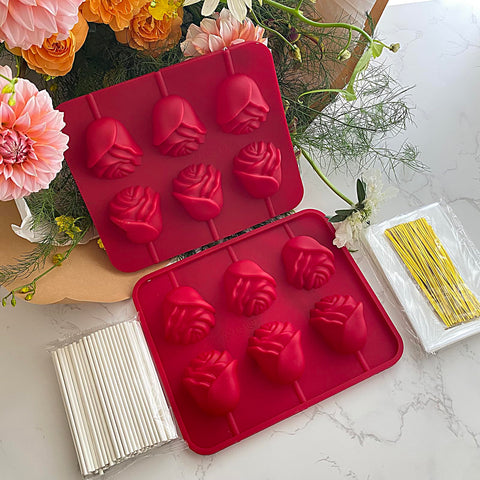 LLchunyun rose lollipop sticks pack ready for gifting