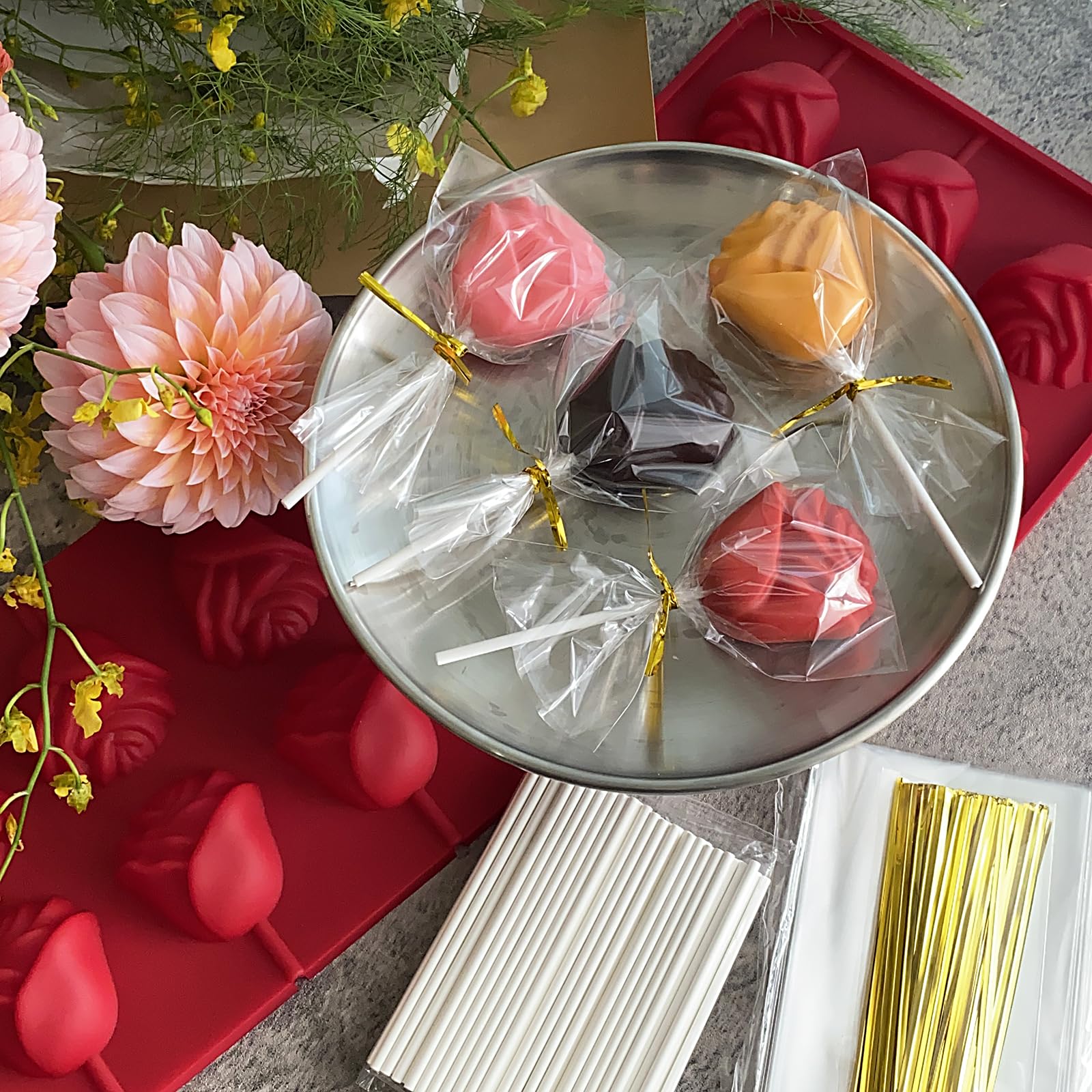 LLchunyun valentines day and mothers day rose mold crafting ideas