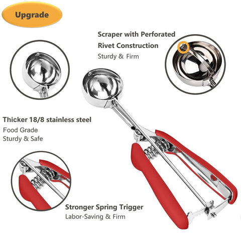 LLESCA large 3tbsp cookie scoop for generous portions