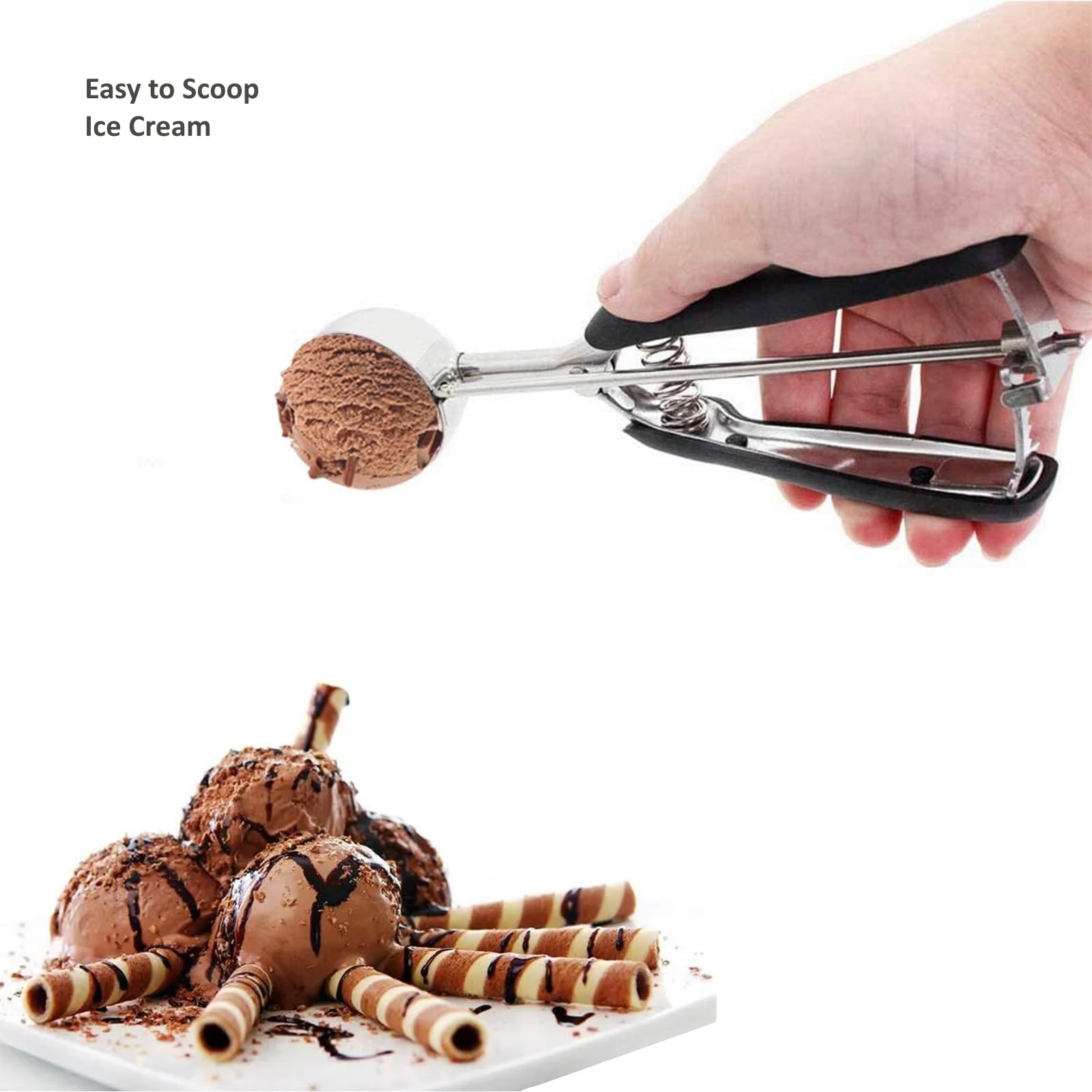 LLESCA dishwasher-safe cookie scoops