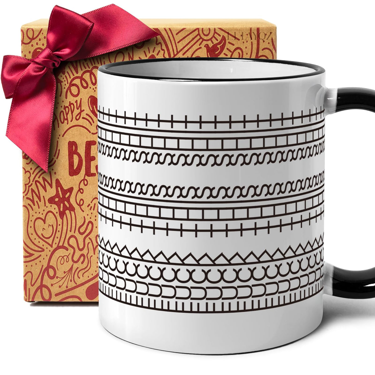 LLTAYQZ hidden message mug front view with bold print and humor