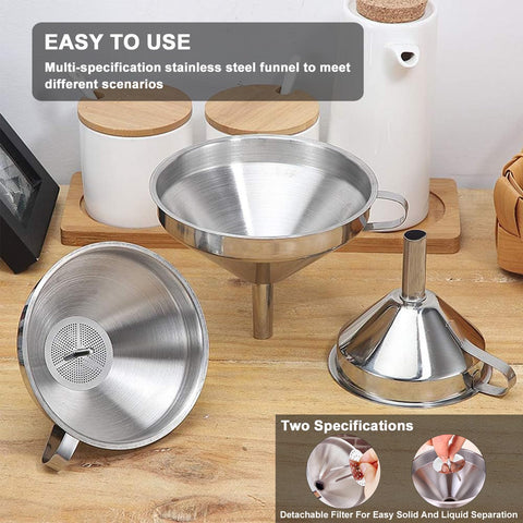 Lmoszuak funnels hanging loop for easy vertical storage