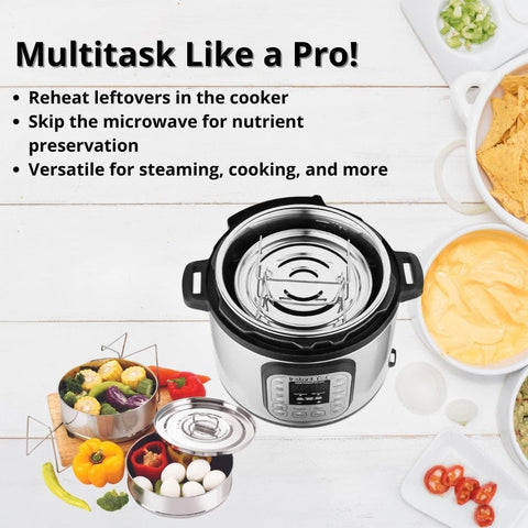 LNM Stackable Steamer Insert Pan for fish, gentle, precise cooking