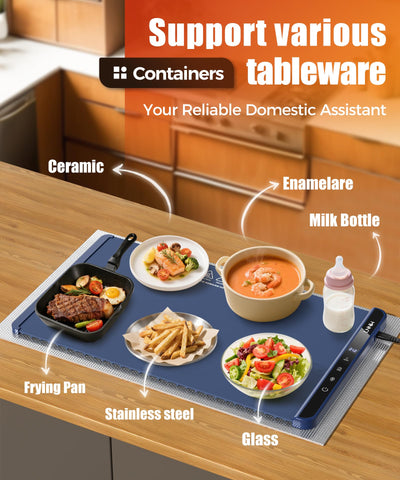 LNNIW detachable insulation pad demonstrates even heat distribution on the table.