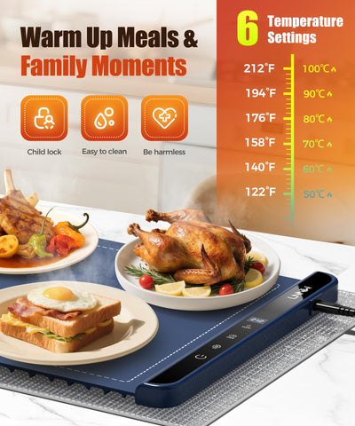 LNNIW six temperature controls let you set the perfect serving warmth.