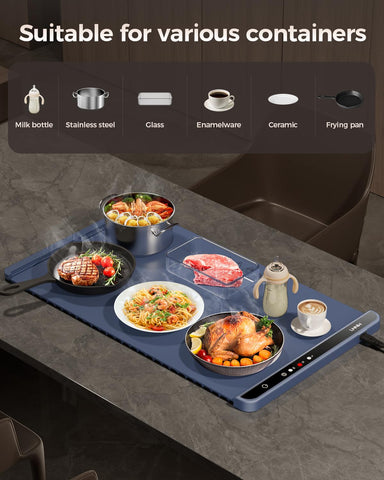 lnniw warming mat safety border helps prevent accidental contact and burns.