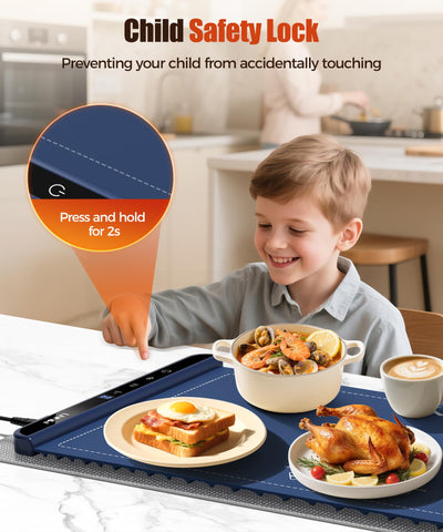 LNNIW wide serving surface ideal for family-style meals and buffets.